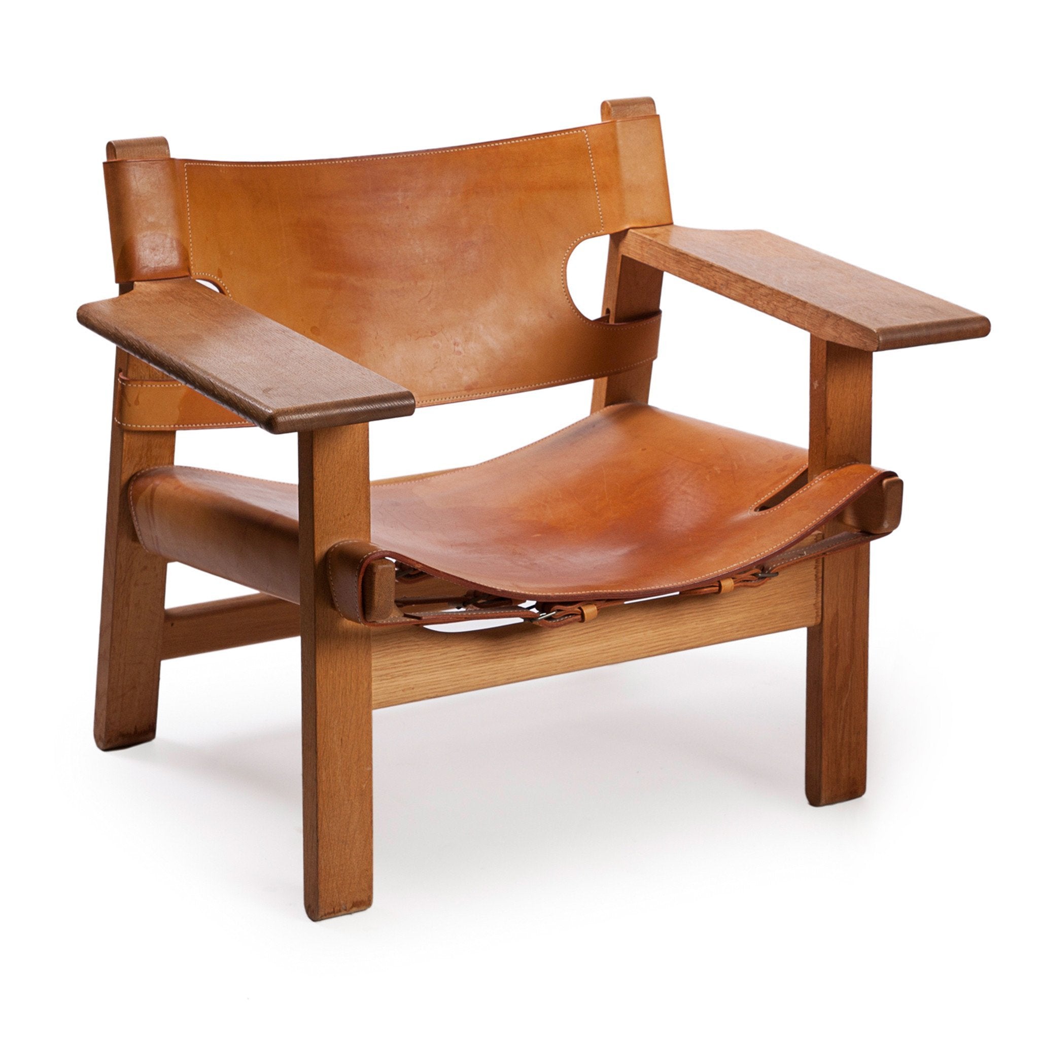 Pair of Danish Spanish Chairs by Børge Mogensen - ONEROOM