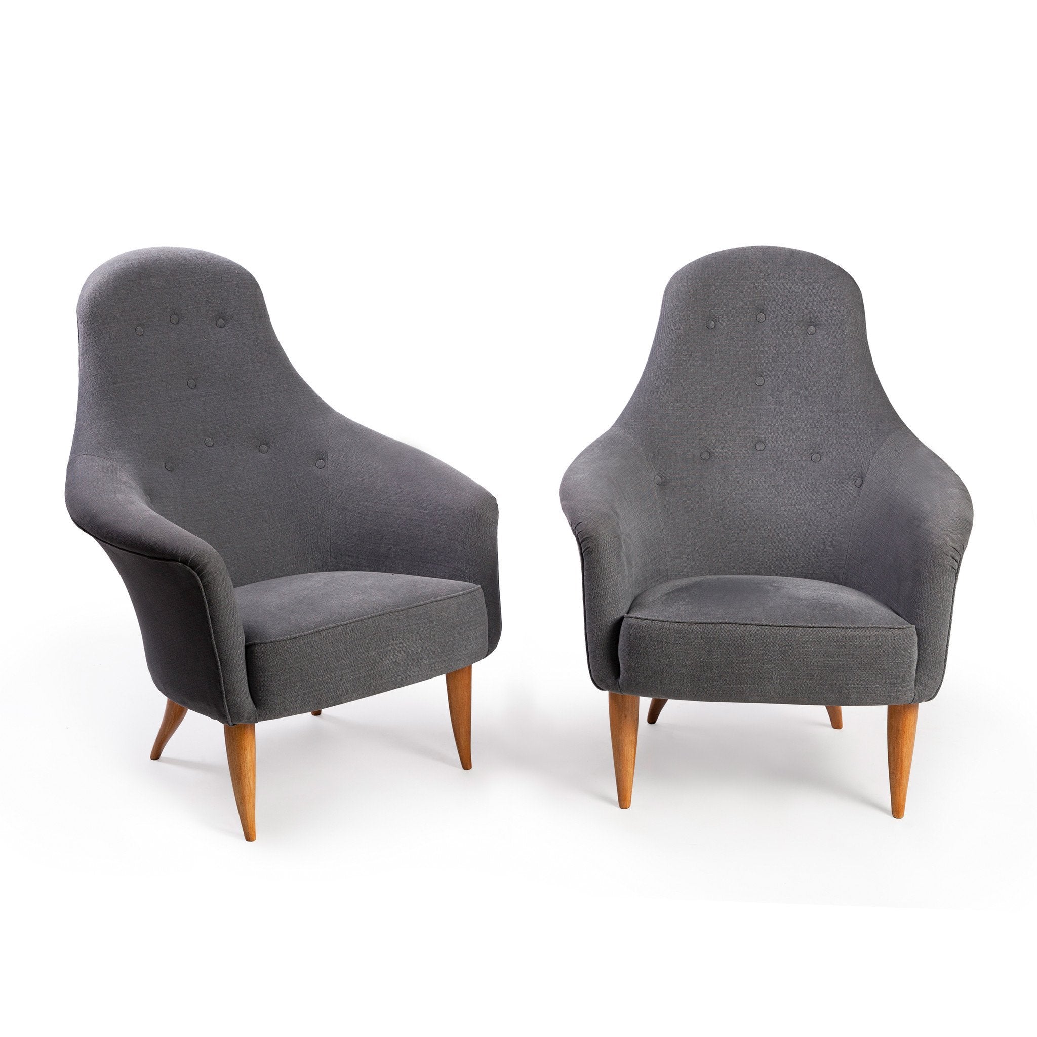 Pair of Easy Chairs Model Stora Adam, Kerstin Hörlin-Holmquist - ONEROOM