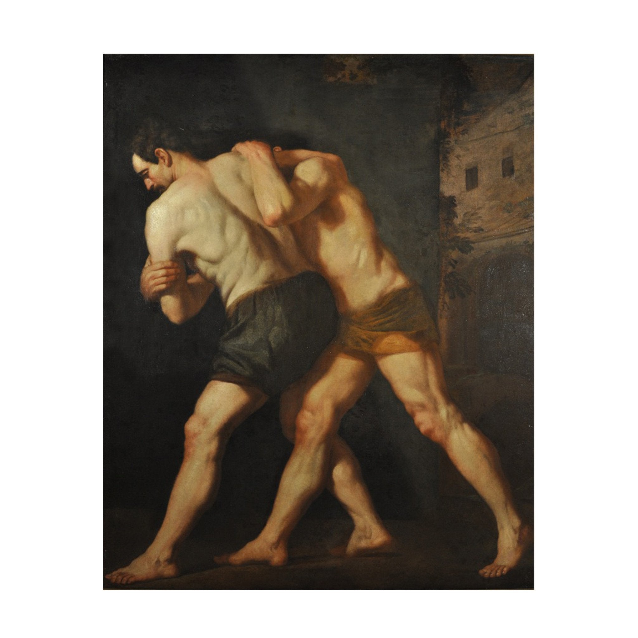 Wrestlers, Cesare Fracanzano, 1640s - ONEROOM